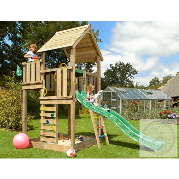 JUNGLE GYM Jungle Palace 2.1 Otthoni kerti fajátszótér csúszdával