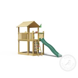   JUNGLE GYM Jungle Chalet 2.1 Otthoni kerti fajátszótér csúszdával