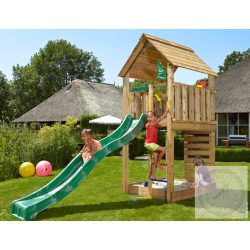   JUNGLE GYM Jungle Cabin 2.1 Otthoni kerti fajátszótér csúszdával