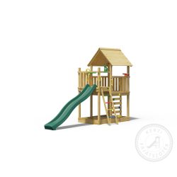   JUNGLE GYM Jungle Cubby 2.1 Otthoni kerti fajátszótér csúszdával