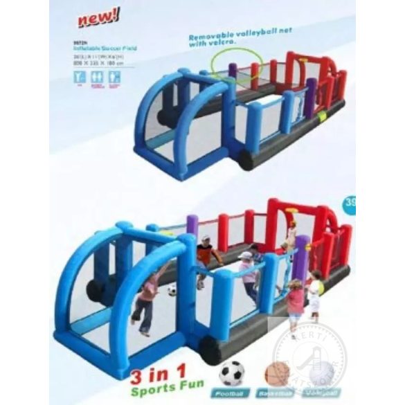HAPPYHOP 9072N Infatable Soccer Field - felfújható focipálya