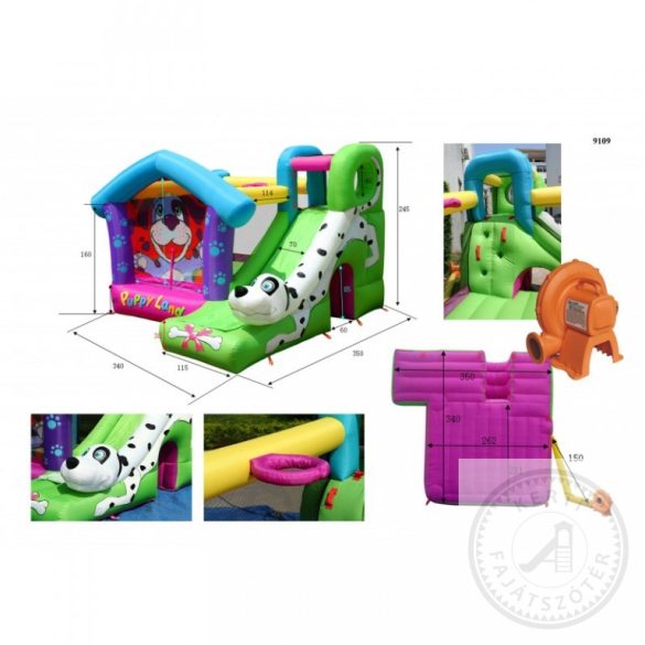 HAPPYHOP 9109 Puppy Land  otthoni légvár ugrálóvár