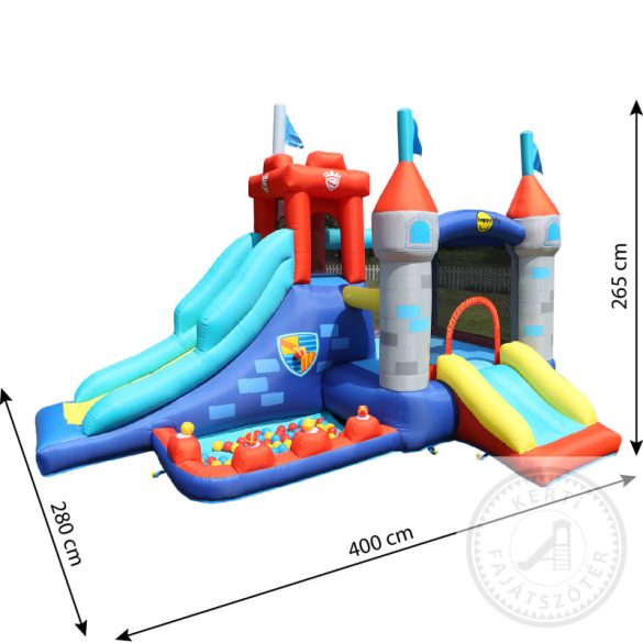 HAPPYHOP 9322 Fortress Bouncer Activity Play Center ugrálóvár - otthoni légvár