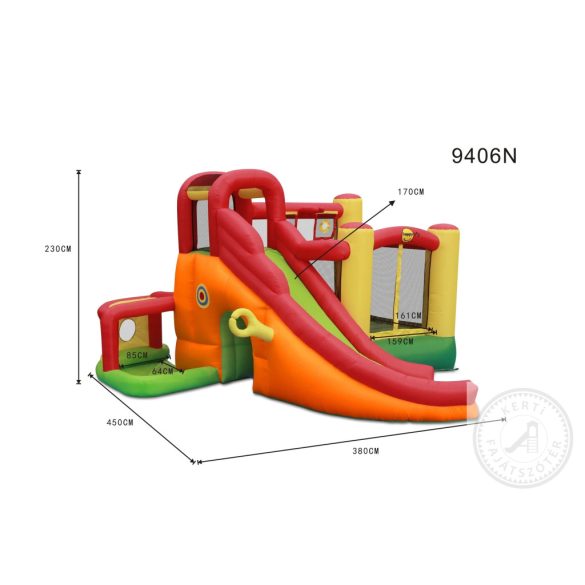 HAPPYHOP 9406N 11az1-ben Játszóház 11in1 Play Center ugrálóvár légvár