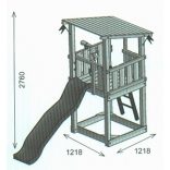 COALAND ASTOR Otthoni kerti fajátszótér - összeszereléssel