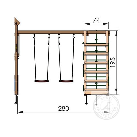 JUNGLE GYM Adventure Climb Frame modul