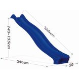 Csúszda 2,4m és 3m-es méretben több színben