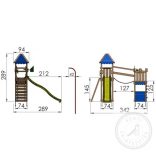 JUNGLE GYM EXPLORER kerti játszótér torony ponyvával