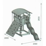 COALAND FORTRESS Otthoni kerti fajátszótér - összeszereléssel