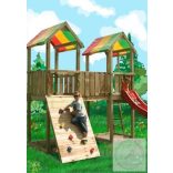 COALAND JACKPOT Otthoni kerti fajátszótér FATETŐVEL - összeszereléssel