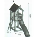 COALAND JUNIOR Otthoni kerti fajátszótér - összeszereléssel