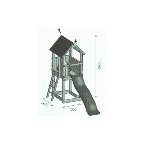 COALAND JUNIOR Otthoni kerti fajátszótér - összeszereléssel