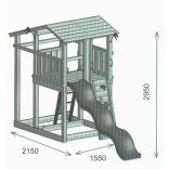 COALAND MEDITERRAN Otthoni kerti fajátszótér - összeszereléssel