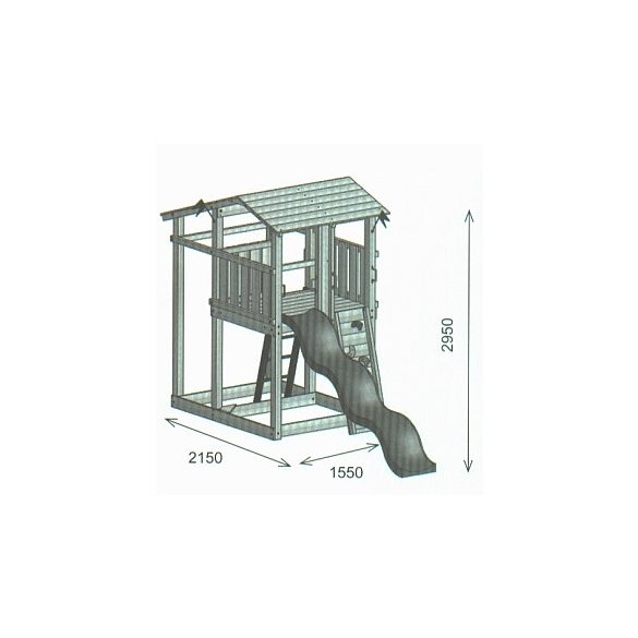 COALAND MEDITERRAN Otthoni kerti fajátszótér - összeszereléssel