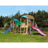 JUNGLE GYM Playparadise 1 Mega fajátszótér kombináció összeszerelve