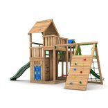 JUNGLE GYM Playparadise 2 Mega fajátszótér kombináció összeszerelve