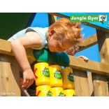 JUNGLE GYM Playparadise 2 Mega fajátszótér kombináció összeszerelve