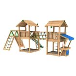 JUNGLE GYM Playparadise 4 Mega fajátszótér kombináció összeszerelve