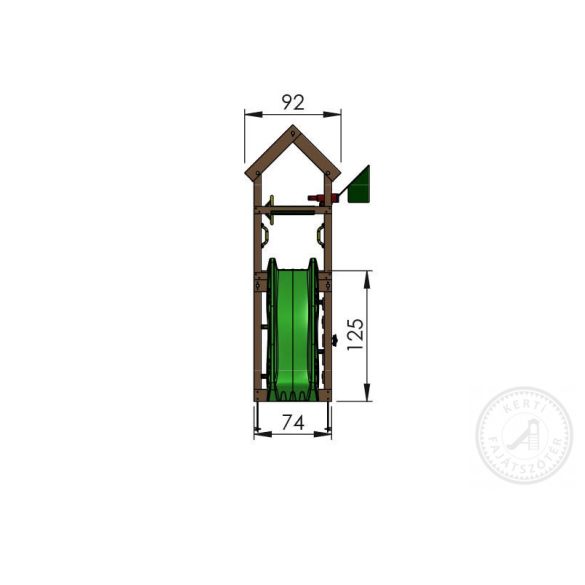 JUNGLE GYM PATIO kerti játszótér torony ponyvával