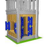 JUNGLE GYM PLAYHOUSE Játszóház modul 2,4m-es csúszdás tornyokhoz