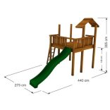 JUNGLE GYM PLAYHOUSE XL - teraszos emelés faházikóhoz