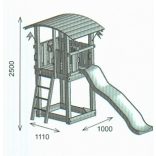 COALAND PONY Otthoni kerti fajátszótér - összeszereléssel