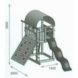 COALAND SIESTA Otthoni kerti fajátszótér - összeszereléssel
